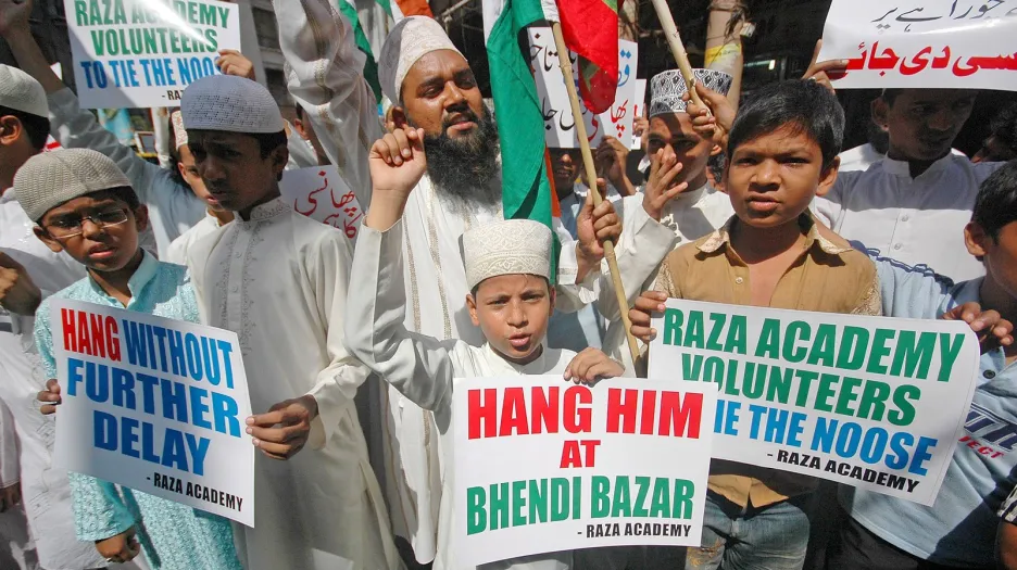 Indičtí muslimové vítají trest smrti pro Amira Kasaba