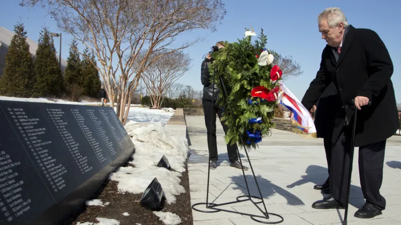 Miloš Zeman na návštěvě USA