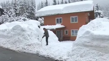 Rakousko se potýká s přívaly sněhu