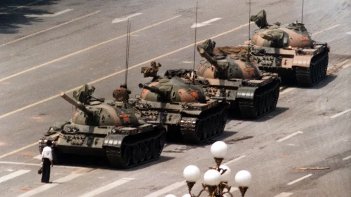 Muž proti tankům na náměstí Tchien-an-men
