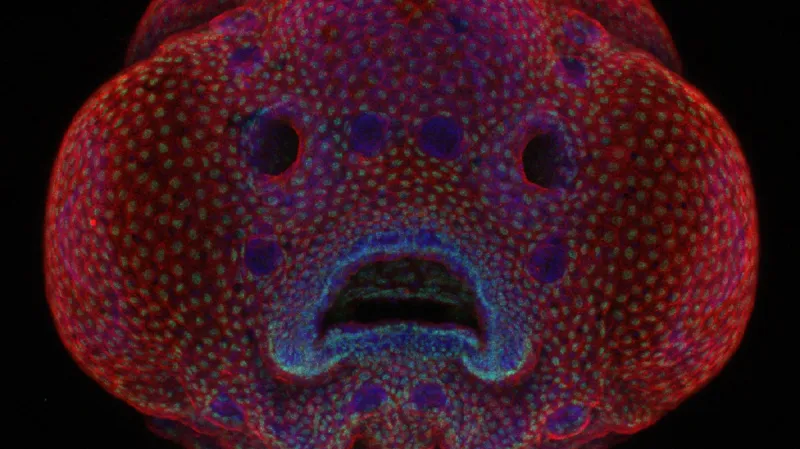 1. místo: Dr. Oscar Ruiz, čtyřdenní embryo rybky jménem dánio pruhovaný