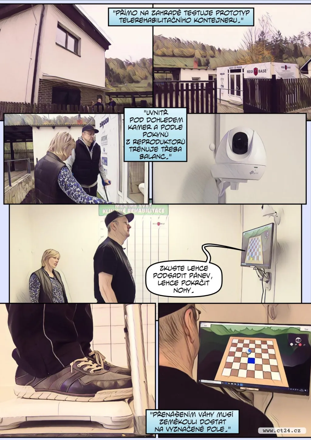 Díky nové pomůcce by pacienti nově mohli cvičit doma, dojíždění řada z nich nezvládá