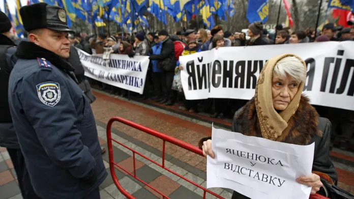 Protest proti ukrajinské vládě