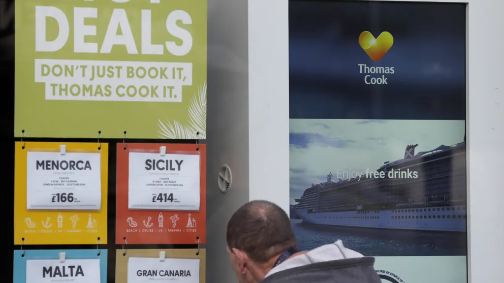 Pád britské cestovní kanceláře Thomas Cook