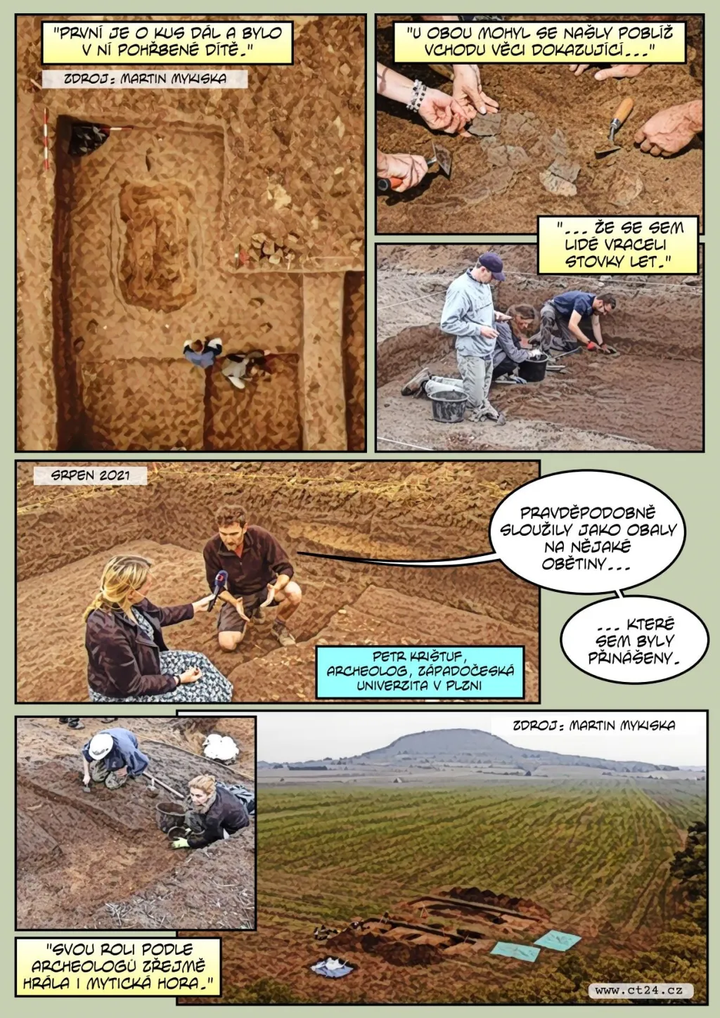 Vědci odkryli pod Řípem další mohly