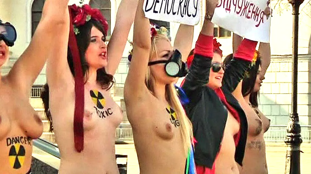Feministky z hnutí FEMEN
