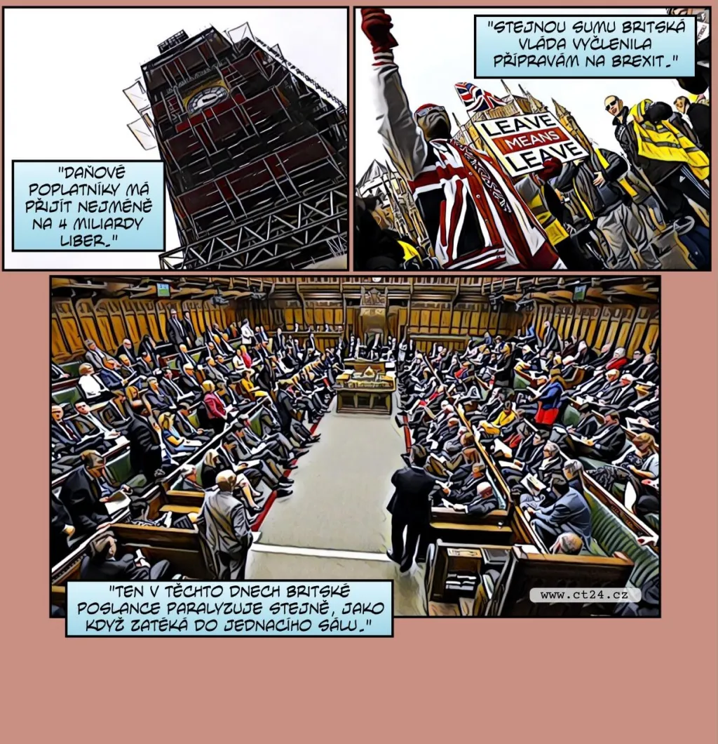Komiks: Britský parlament čeká rekonstrukce