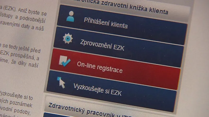 Webový rozcestník pro eletronické zdravotní knížky