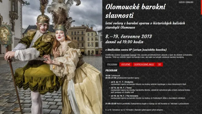 Olomoucké barokní slavnosti / poutač