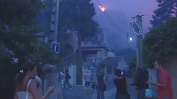 Požár u Marseille