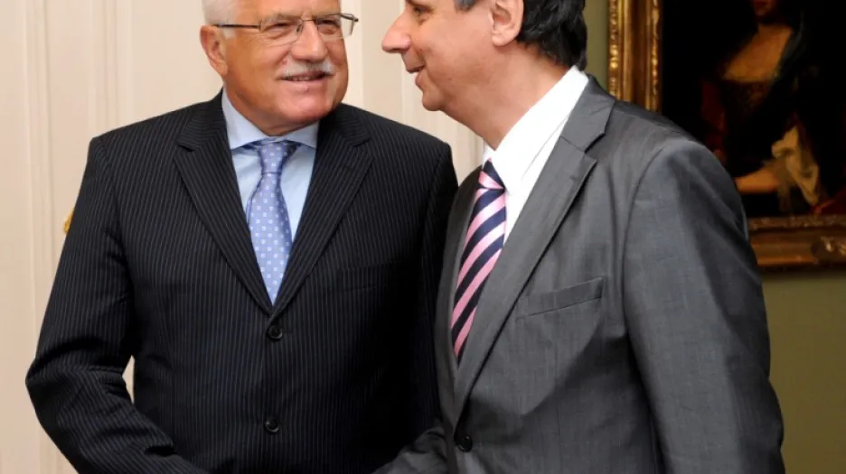 Václav Klaus a Jan Fischer