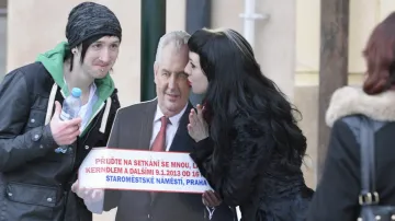 Příznivci Miloše Zemana