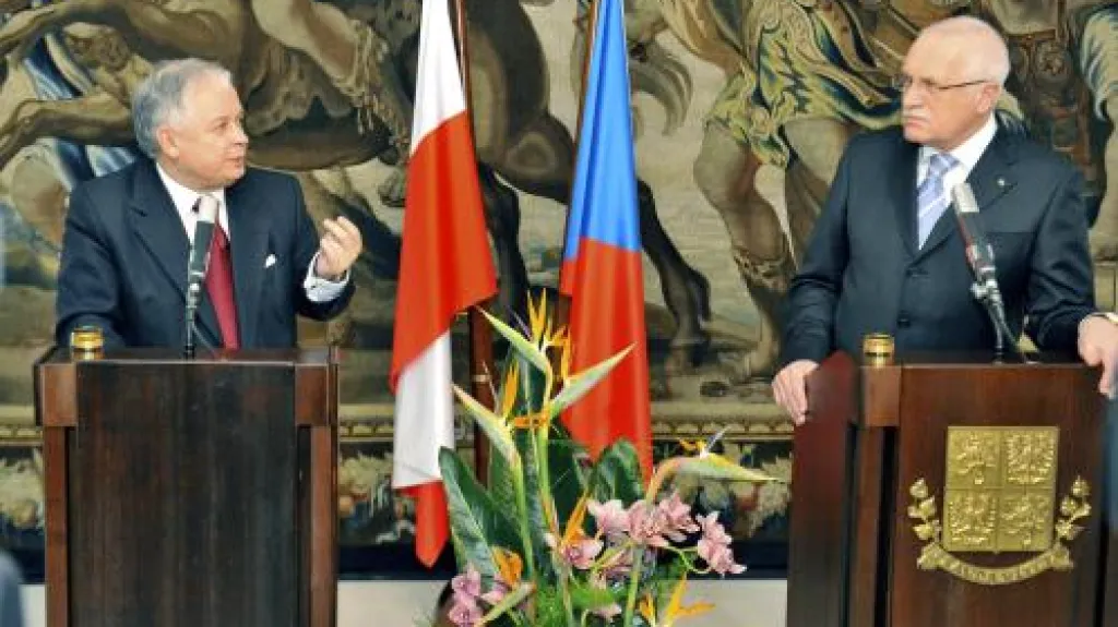 Lech Kaczyński a Václav Klaus