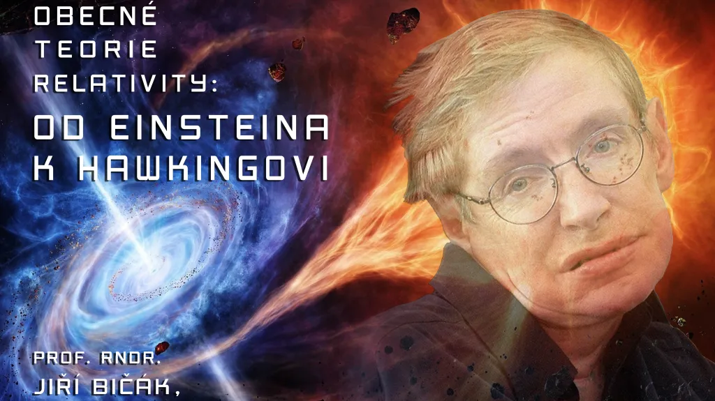 Plakát k přednášce 100 let obecné teorie relativity
