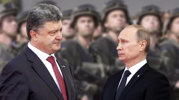 Petro Porošenko a Vladimir Putin