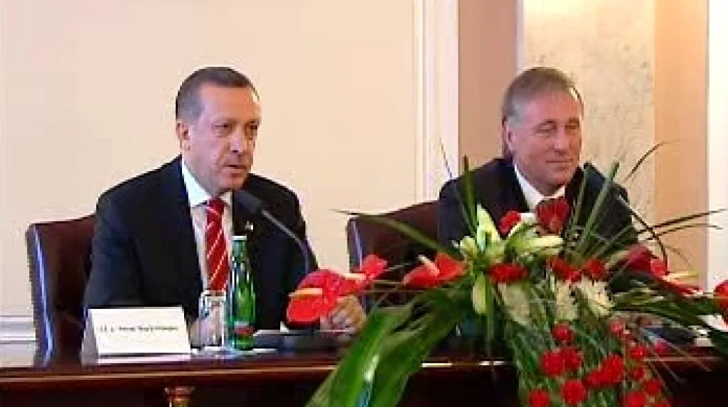 Mirek Topolánek a Recep Tayyip Erdogan