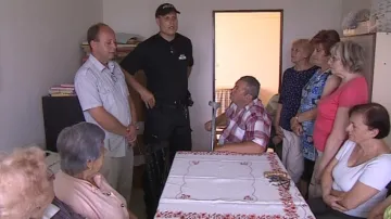 Setkání nového strážníka s obyvateli Ivanovic na Hané