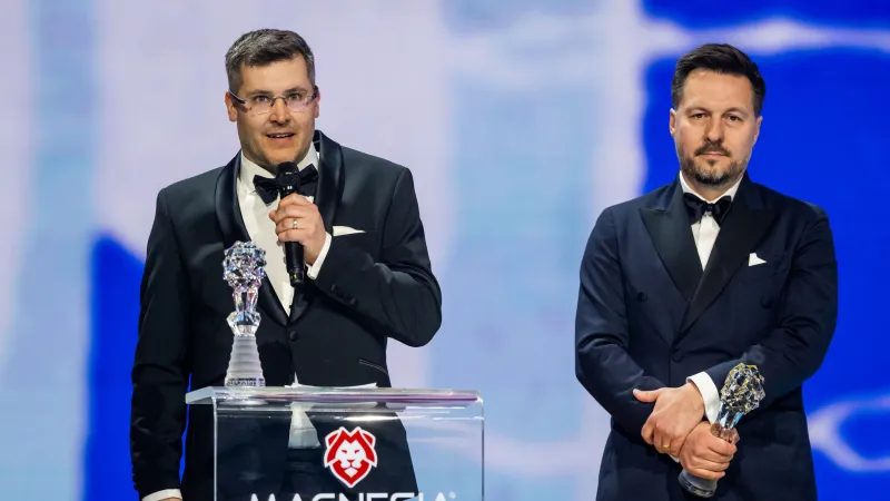 Nejlepší zvuk: Juraj Mravec (vlevo) a Petr Čechák za film Sbormistr