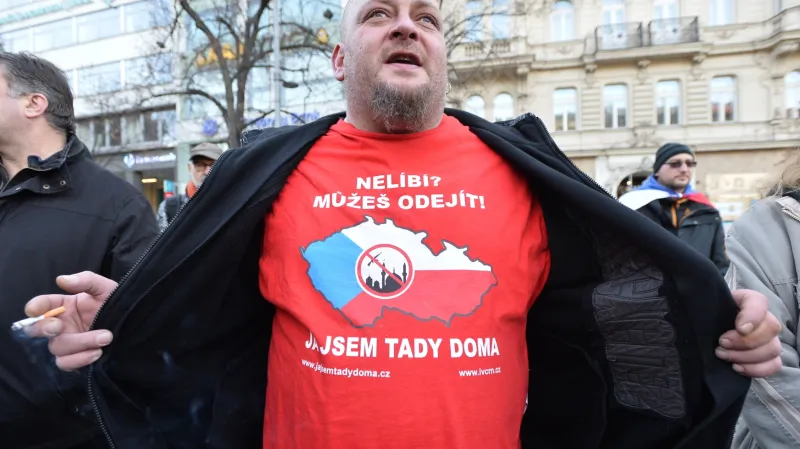 Demonstrace na podporu prezidenta Zemana