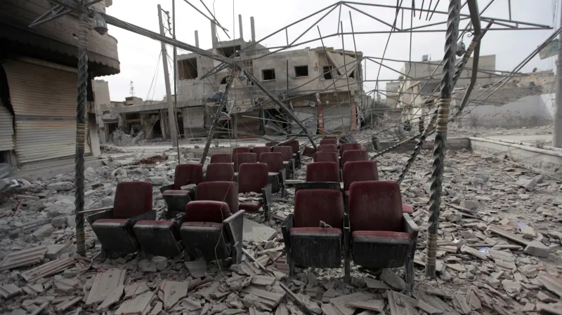 Zničené severosyrské město al-Báb