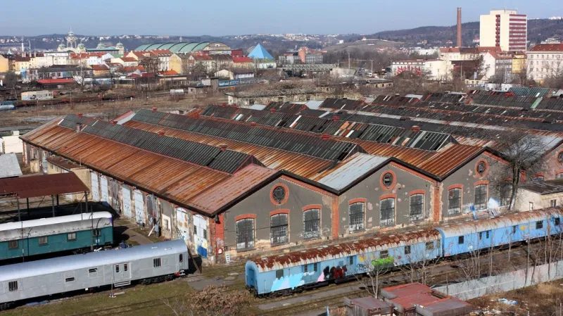 Nádraží Holešeovice-Bubny - dílny