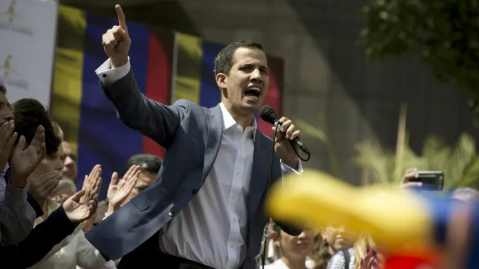 Vůdce venezuelské opozice Juan Guaidó, kterého Trump uznal za prezidenta