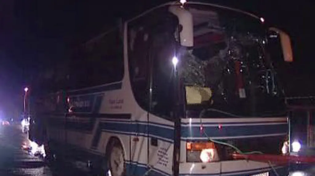 Autobus po nehodě