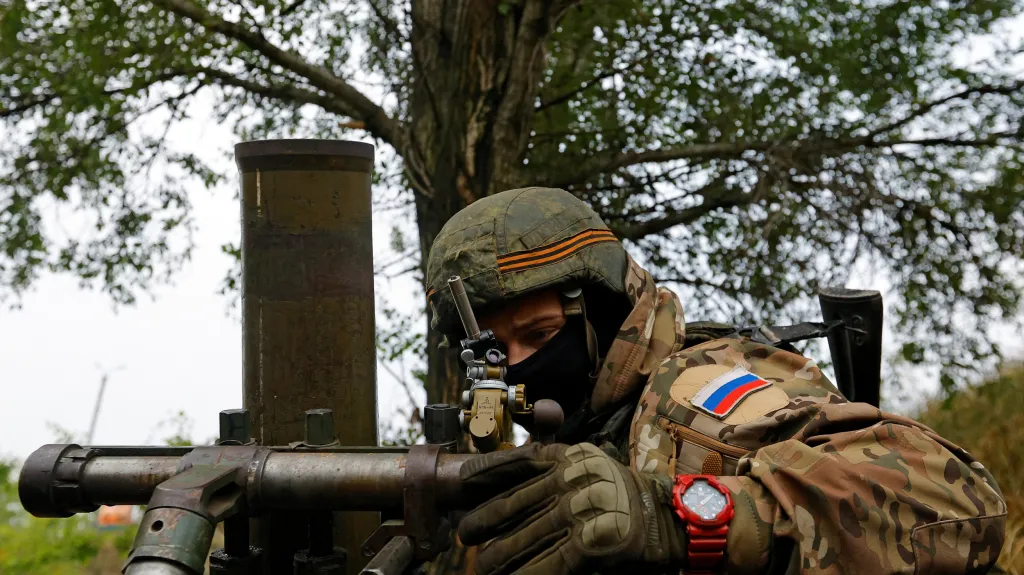 Člen proruských jednotek v Doněcké oblasti