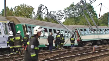 Nehoda polského vlaku u Baby