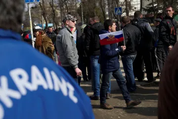 Zpravodaj ČT Karas: Na Krymu vítali ruské osvoboditele