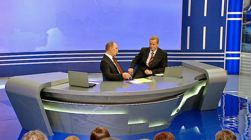 Vladimir Putin v televizní besedě