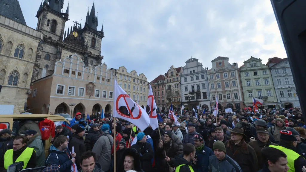 Protiislámská demonstrace v Praze