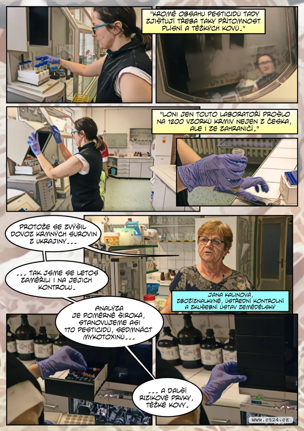 Laboratoře kontrolují kvalitu krmiv