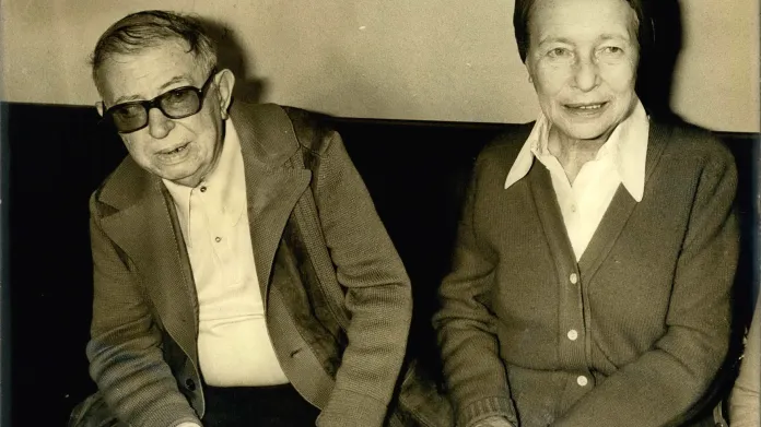 Jean-Paul Sartre a Simone de Beauvoirová (1980)