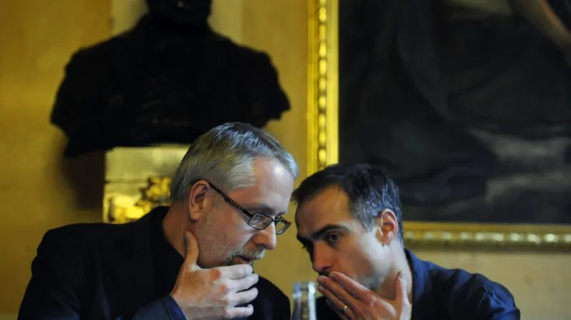 Ředitel Národního divadla Ondřej Černý a šéf baletu Petr Zuska - 29. února na TK k nadcházející sezóně Národního divadla