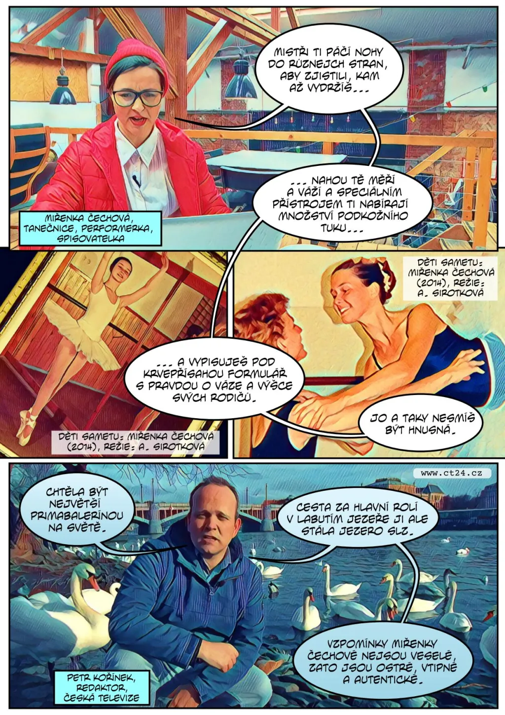 Miřenka Čechová o životě profesionální tanečnice