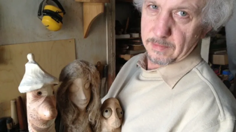 25. ledna jsem navštívil výtvarníka Martina Patřičného a ten mi představil své Dřevíky