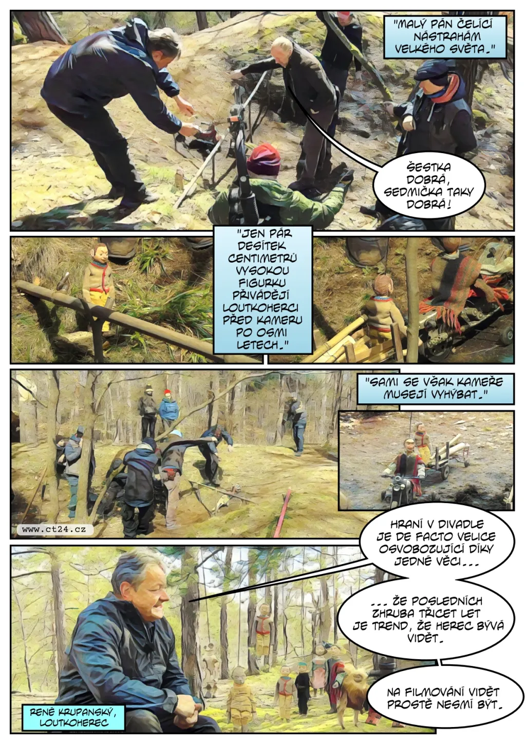 Vzniká pokračování filmu Malý pán. Loutky tentokrát zavítaly do lesa