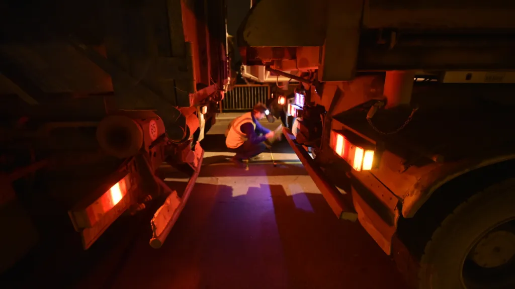 Zátěžová zkouška mostu v Třebíči