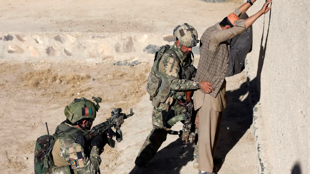 Afghánské zvláštní jednotky na cvičení