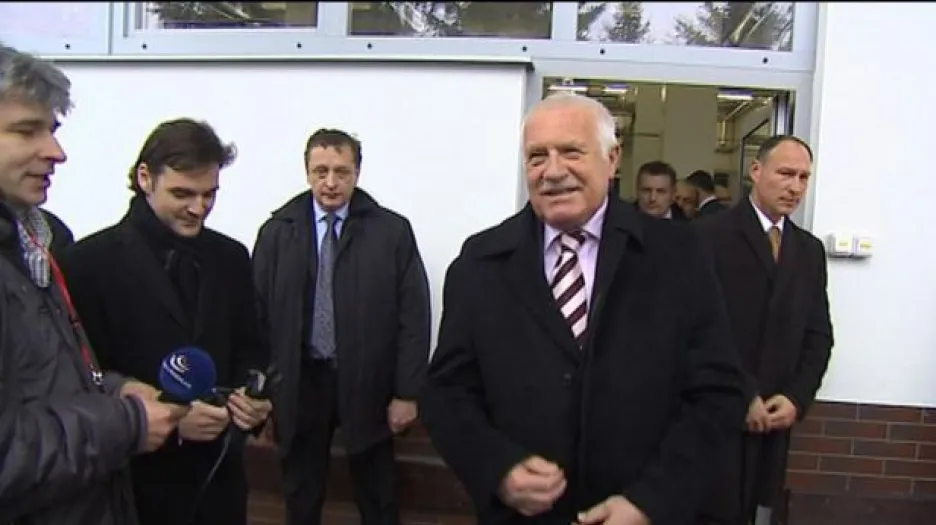 Rozhovor Václava Klause s novináři