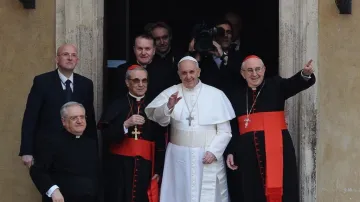 Papež František se objevil poprvé na veřejnosti