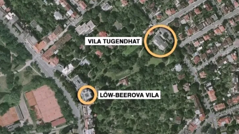 Obě slavné vily měly v minulosti společnou zahradu