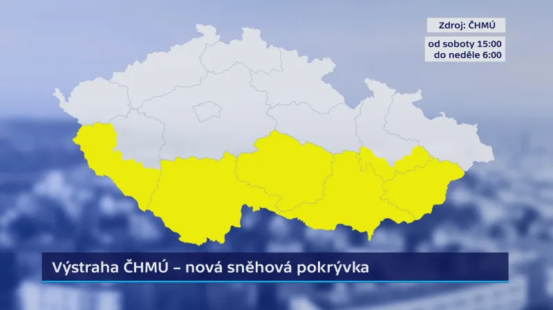 Sněhová výstraha ČHMÚ