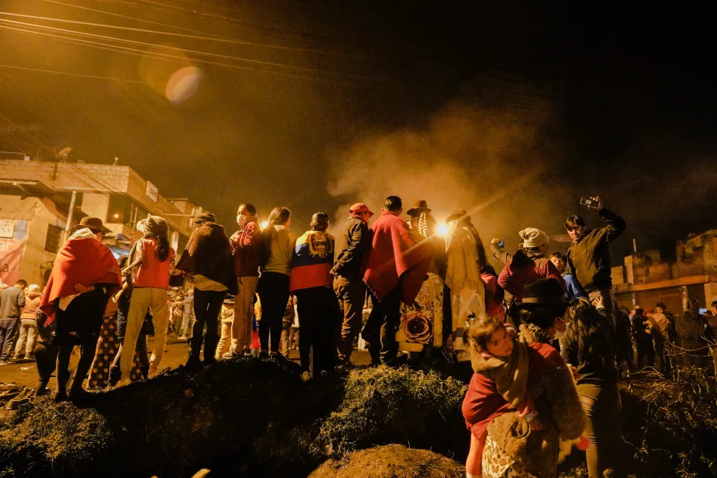 Protivládní demonstrace v Ekvádoru