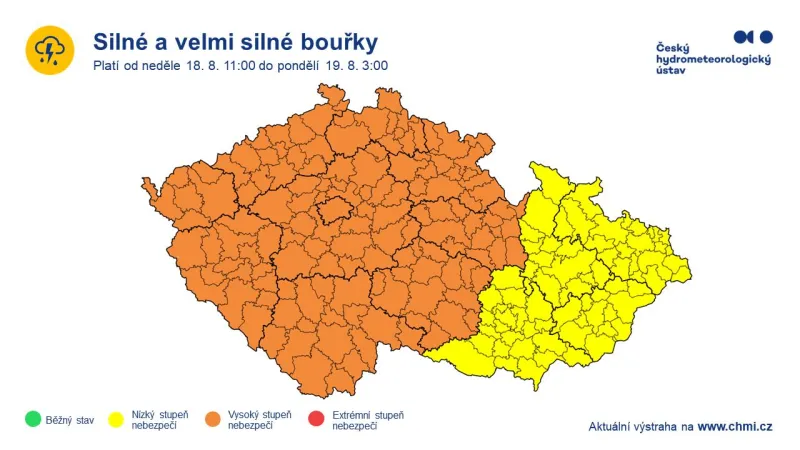 Výstraha meteorologů