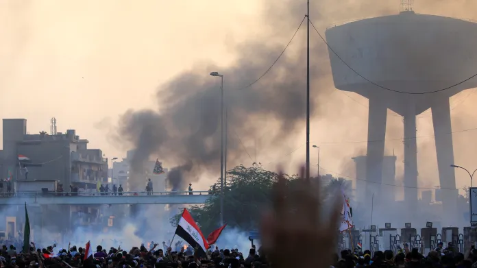 Protesty v Bagdádu