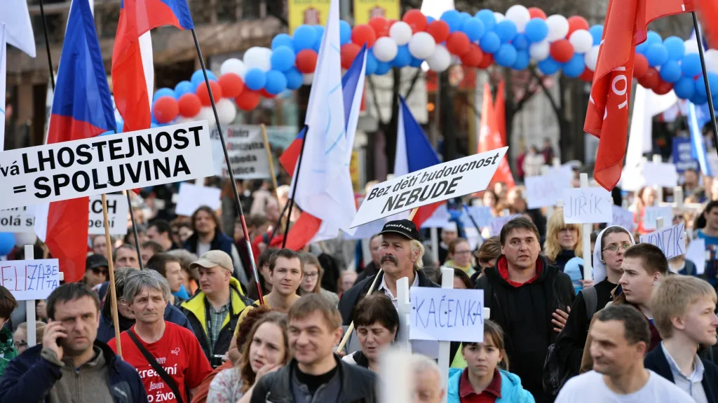 Pochod pro život prošel centrem Prahy