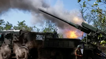 Ukrajinští vojáci se brání ruské invazi v Záporožské oblasti