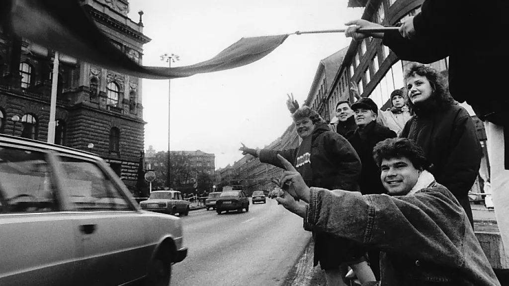 Listopad 1989 (foto: Jaroslav Kučera)
